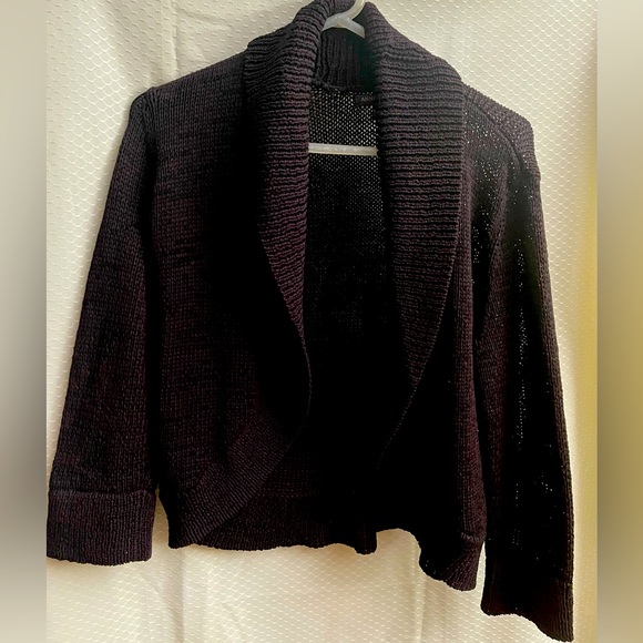 Anne Klein Sweaters - Anne Klein vintage black loosely woven polyester sweater Size L